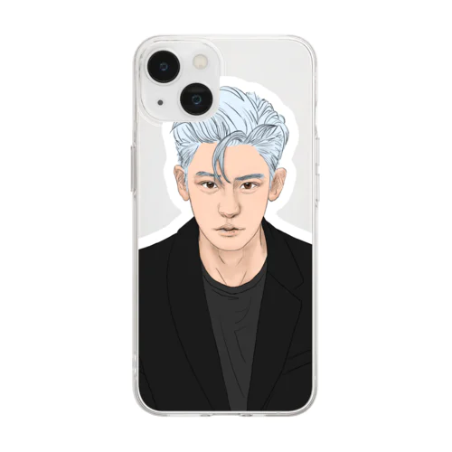 EXO PARK CHANYEOL fanart  Soft Clear Smartphone Case