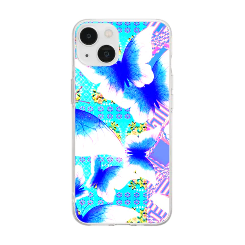 🦋🌈🦋新世界バタフライエフェクト🦋🌈🦋 Soft Clear Smartphone Case