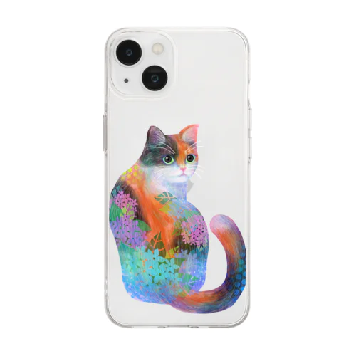 三毛猫 Soft Clear Smartphone Case