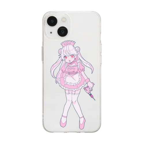 愛と正義🩷みんなのナース Soft Clear Smartphone Case