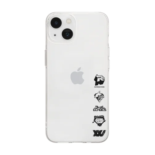 RE:PRODUCTIONS LOGOs BLACK Soft Clear Smartphone Case