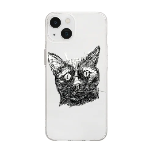 言い残す事はそれだけか猫 Soft Clear Smartphone Case