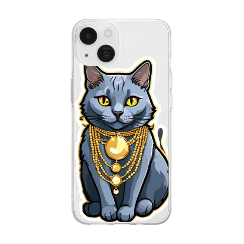 ドン・キャット婦人 Soft Clear Smartphone Case