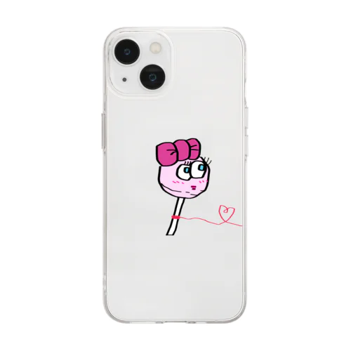 ロリポップロマンス💕(背景透過) Soft Clear Smartphone Case