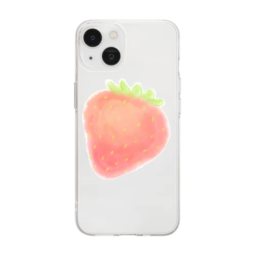 ピンクいちごちゃん〜 Soft Clear Smartphone Case