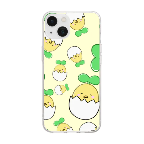 ぎっちり！ひよこまめ Soft Clear Smartphone Case