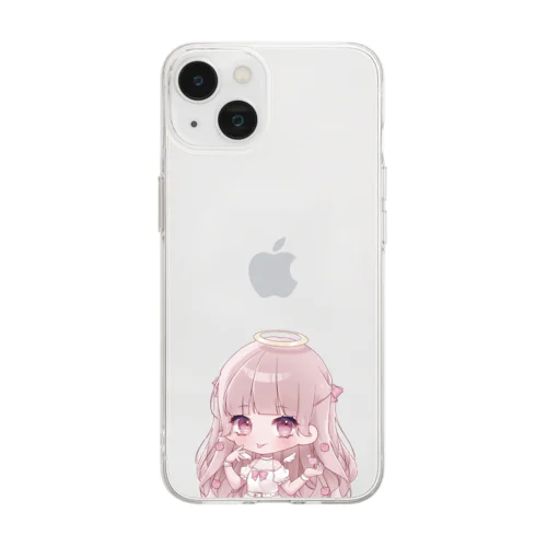 天使ちゃん♡スマホケース Soft Clear Smartphone Case