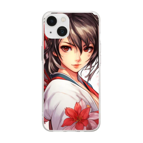  Japanese Ninja _ KUNOICHI Soft Clear Smartphone Case