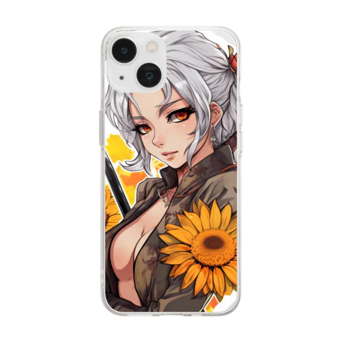 Japanese Ninja _ KUNOICHI Soft Clear Smartphone Case