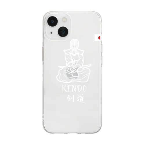 剣道くん Soft Clear Smartphone Case