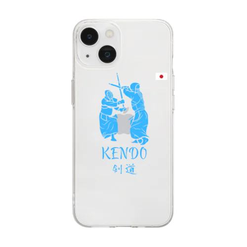 剣道くん2 Soft Clear Smartphone Case