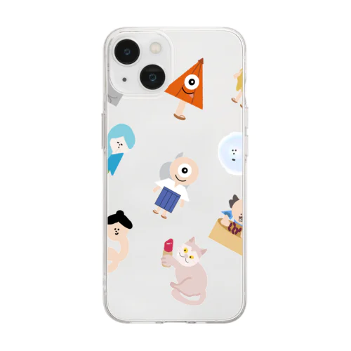 みんな集合！ Soft Clear Smartphone Case