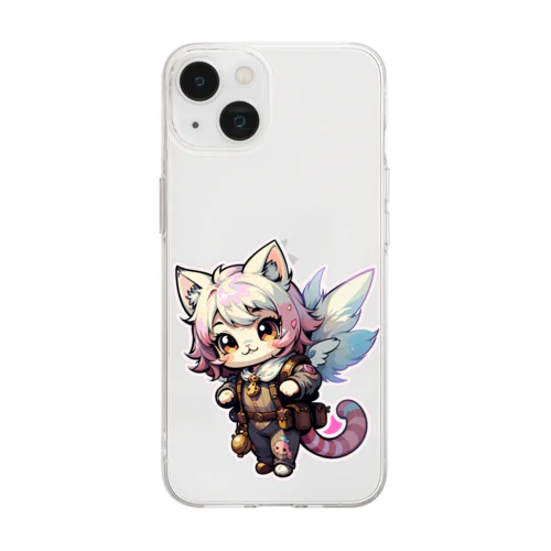 PinkCat Soft Clear Smartphone Case