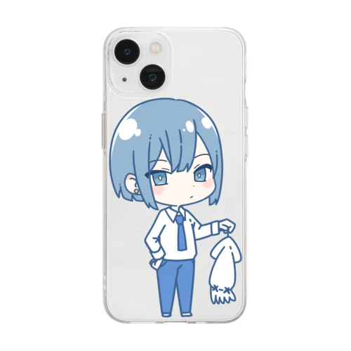 ミニキャラ青璃くんグッズ Soft Clear Smartphone Case