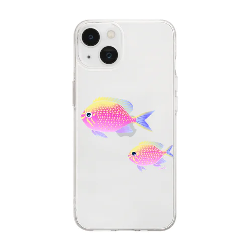 ハナゴンベ Soft Clear Smartphone Case