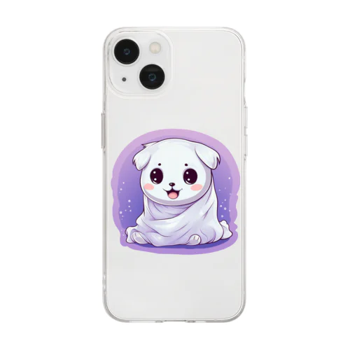 オバケ子犬 Soft Clear Smartphone Case