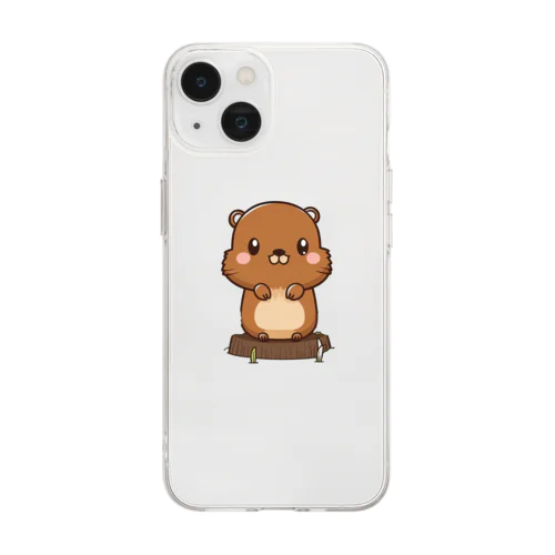 カピバラくん Soft Clear Smartphone Case