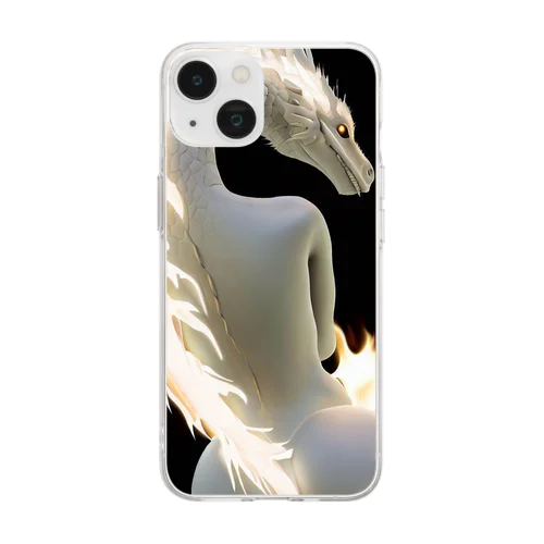 ドラゴン Soft Clear Smartphone Case