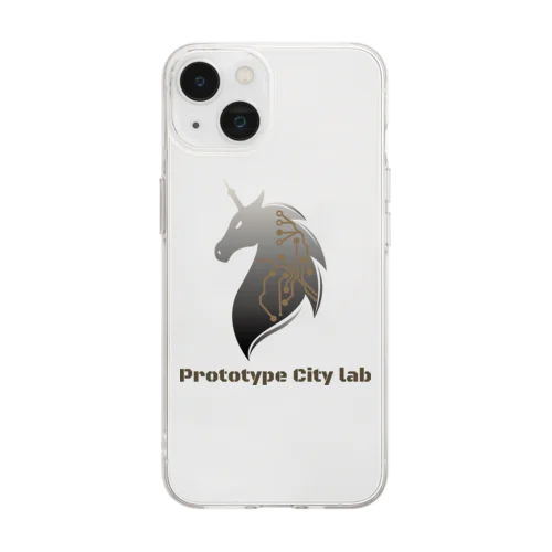 Prototype City labグッズ Soft Clear Smartphone Case