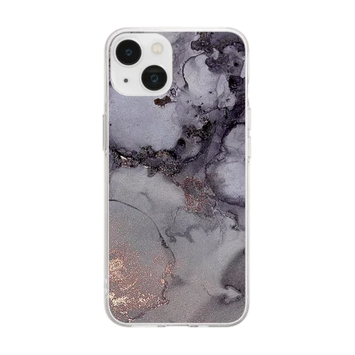 黒曜 Soft Clear Smartphone Case