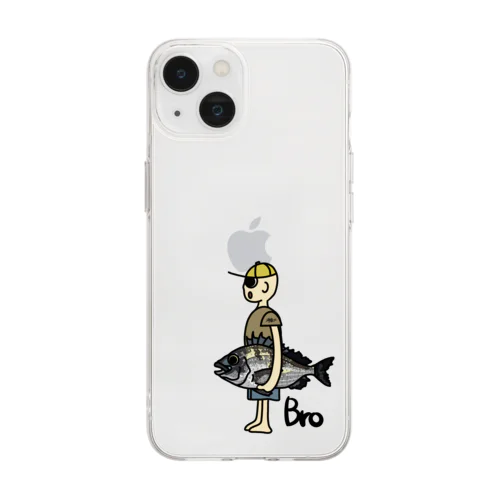 チヌ Bro Soft Clear Smartphone Case