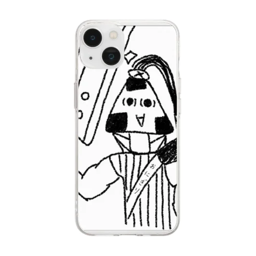 おにぎりソルジャーでござるよ Soft Clear Smartphone Case