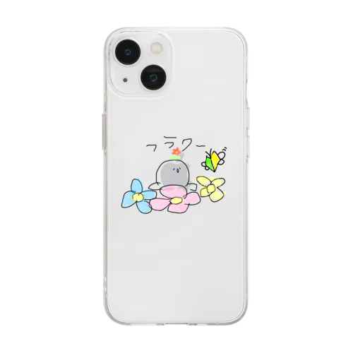 お花のしょしんしゃ Soft Clear Smartphone Case