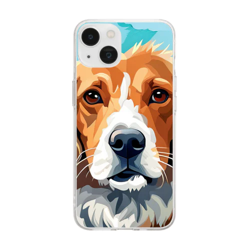 犬 Soft Clear Smartphone Case