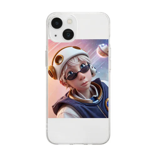 らぴろぱ　過去スペースボーイ Soft Clear Smartphone Case