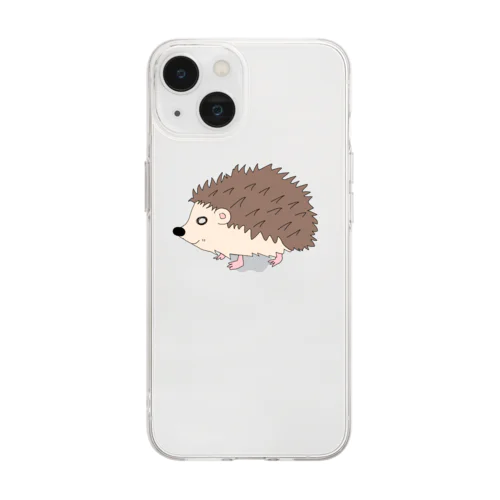 きもかわハリネズミ Soft Clear Smartphone Case