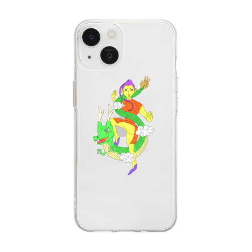 ドラゴンガール Soft Clear Smartphone Case