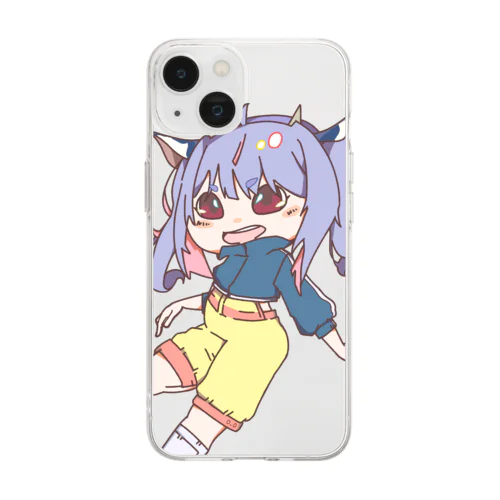 うしちゃん Soft Clear Smartphone Case