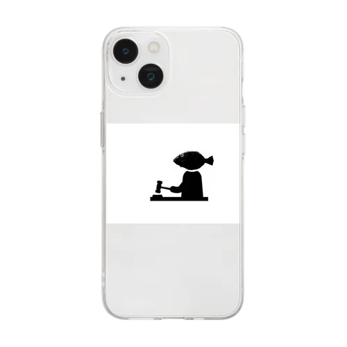 ヒラメ裁判官 Soft Clear Smartphone Case