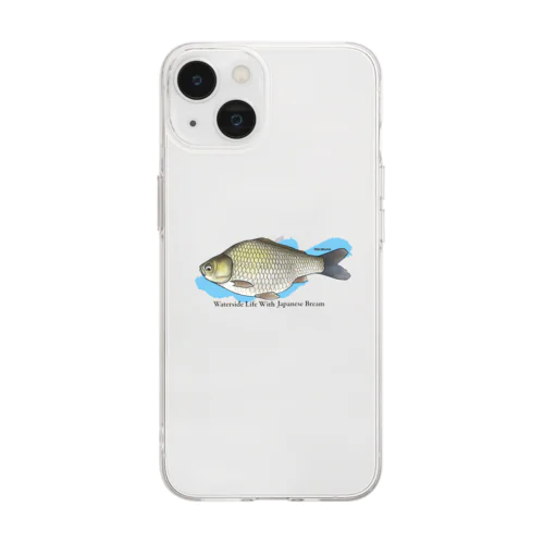 へら専科オリジナルグッズ Soft Clear Smartphone Case