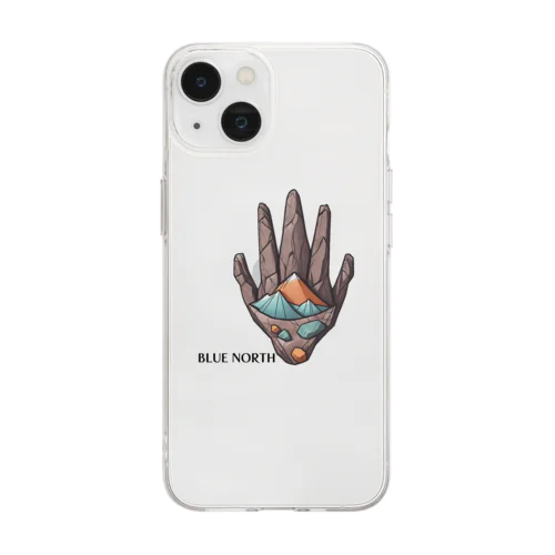 【BLUE NORTH】ザ・ハンド「ボルダリングデザイン」 Soft Clear Smartphone Case