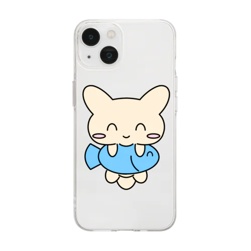 ニコっとねこさん Soft Clear Smartphone Case