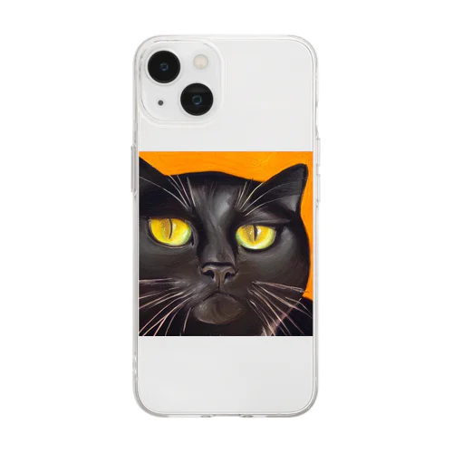 文句ありまっか猫 Soft Clear Smartphone Case