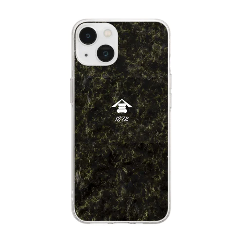 山三1872(海苔柄) Soft Clear Smartphone Case