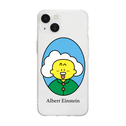 Albert Einstein  ソフトクリアスマホケース