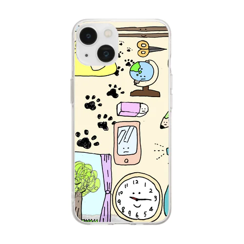 まるまる Soft Clear Smartphone Case