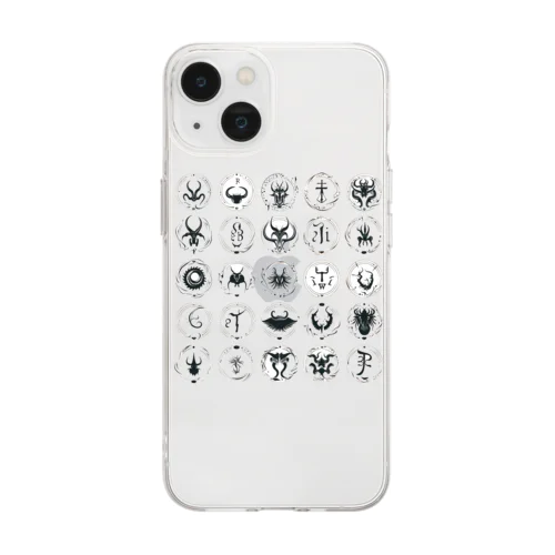 Zodiac signs Soft Clear Smartphone Case