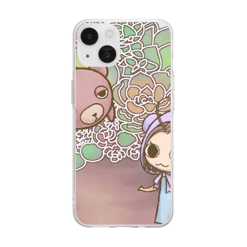 べあぐら　Succulent Soft Clear Smartphone Case