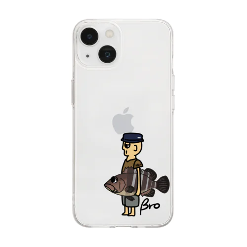 broマハタ Soft Clear Smartphone Case