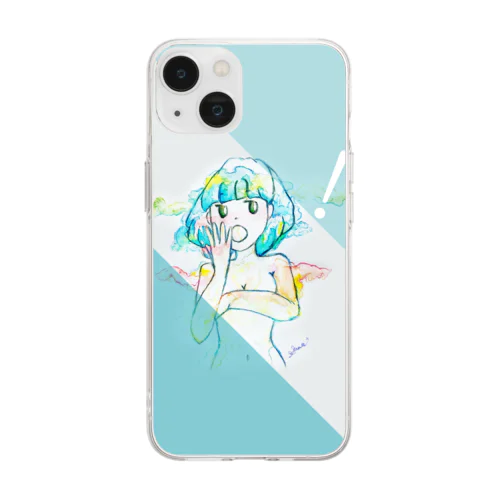 記号姉妹　！ちゃん Soft Clear Smartphone Case