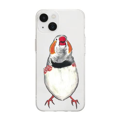 [森図鑑] 和風錦華鳥 Soft Clear Smartphone Case