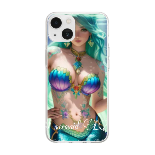 beautiful  mermaid  LARA Soft Clear Smartphone Case