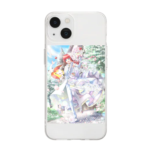 ウェディングなあぅ Soft Clear Smartphone Case