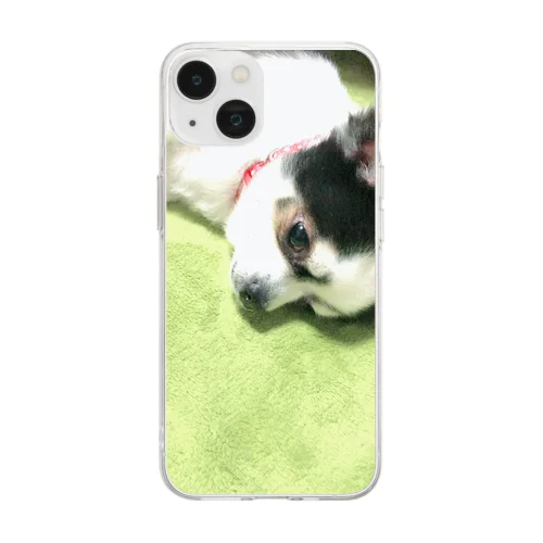 かわいいチワワ Soft Clear Smartphone Case