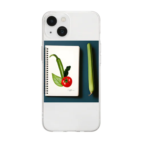 オシャレな野菜 Soft Clear Smartphone Case