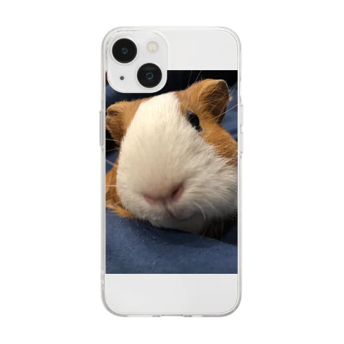 ドアップのモルちゃん Soft Clear Smartphone Case